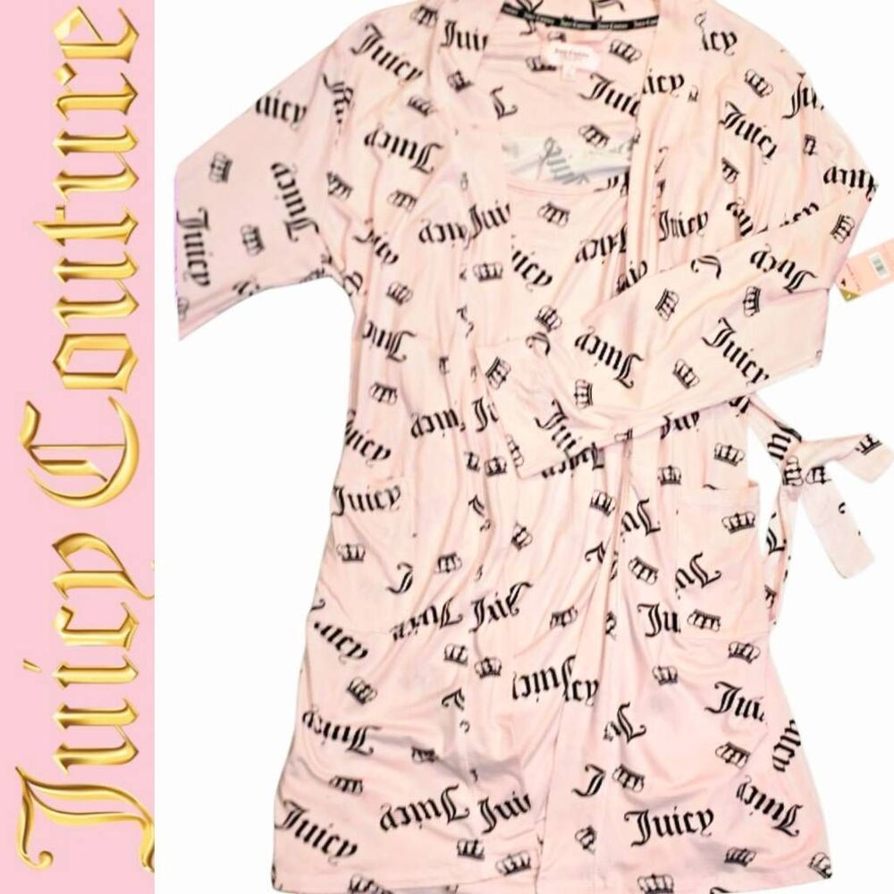 Juicy Couture Script Crown Logo 2PC PJ Set